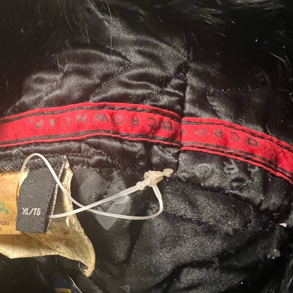 Paul leinburd by crown cap fox fur black trapper hat 100%Authentic preowned - Picture 6 of 8